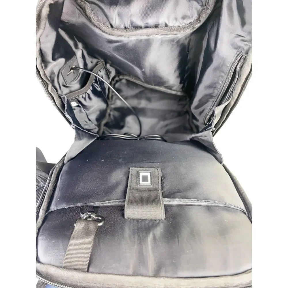 Duchamp London Anti-Theft Laptop Backpack Blue Travel Work Casual‎